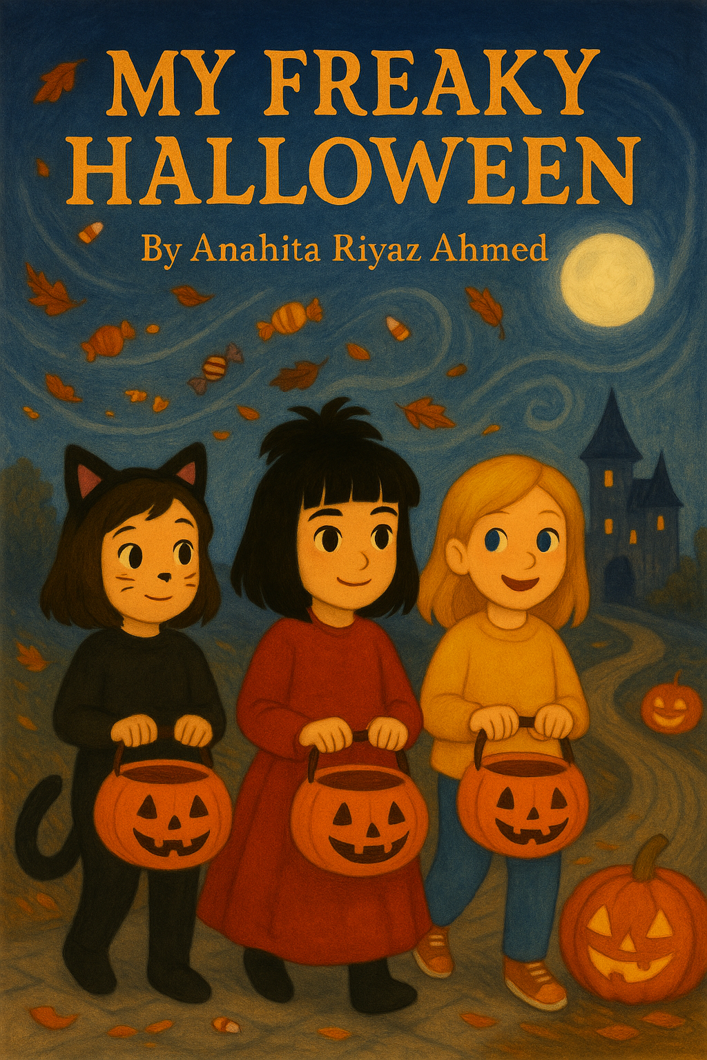 My Freaky Halloween, Fiction Stories, adventures with Anahita, Questa Elementary School