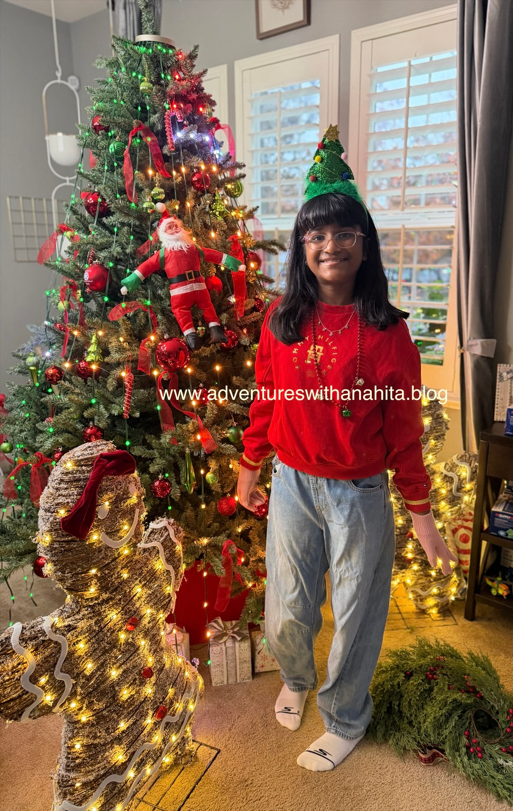 My Christmas Spirit Week at school with festive outfits and decorations – Anahita’s Blog - Adventures with Anahita