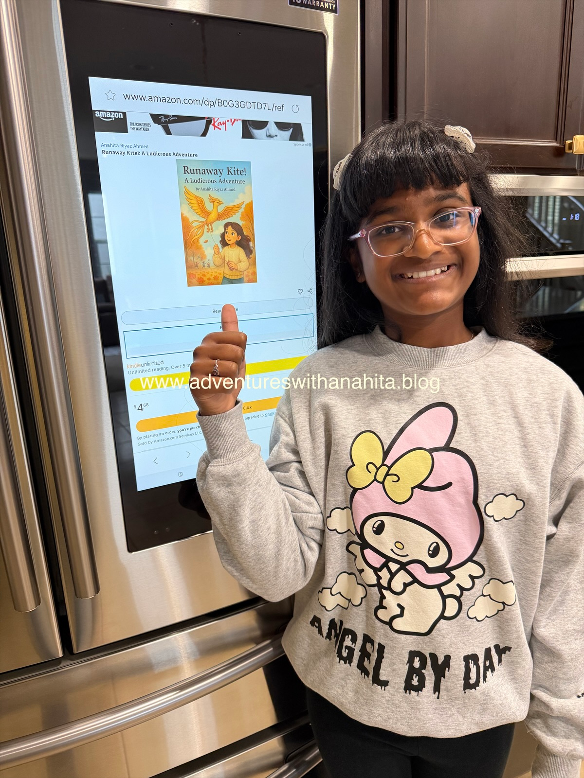 Opening Runaway Kite!: A Ludicrous Adventure. Mountain House. Children's story book. Kids book. Author Anahita Riyaz Ahmed. Adventure with Anahita. Barnes & Noble, Amazon Kindle