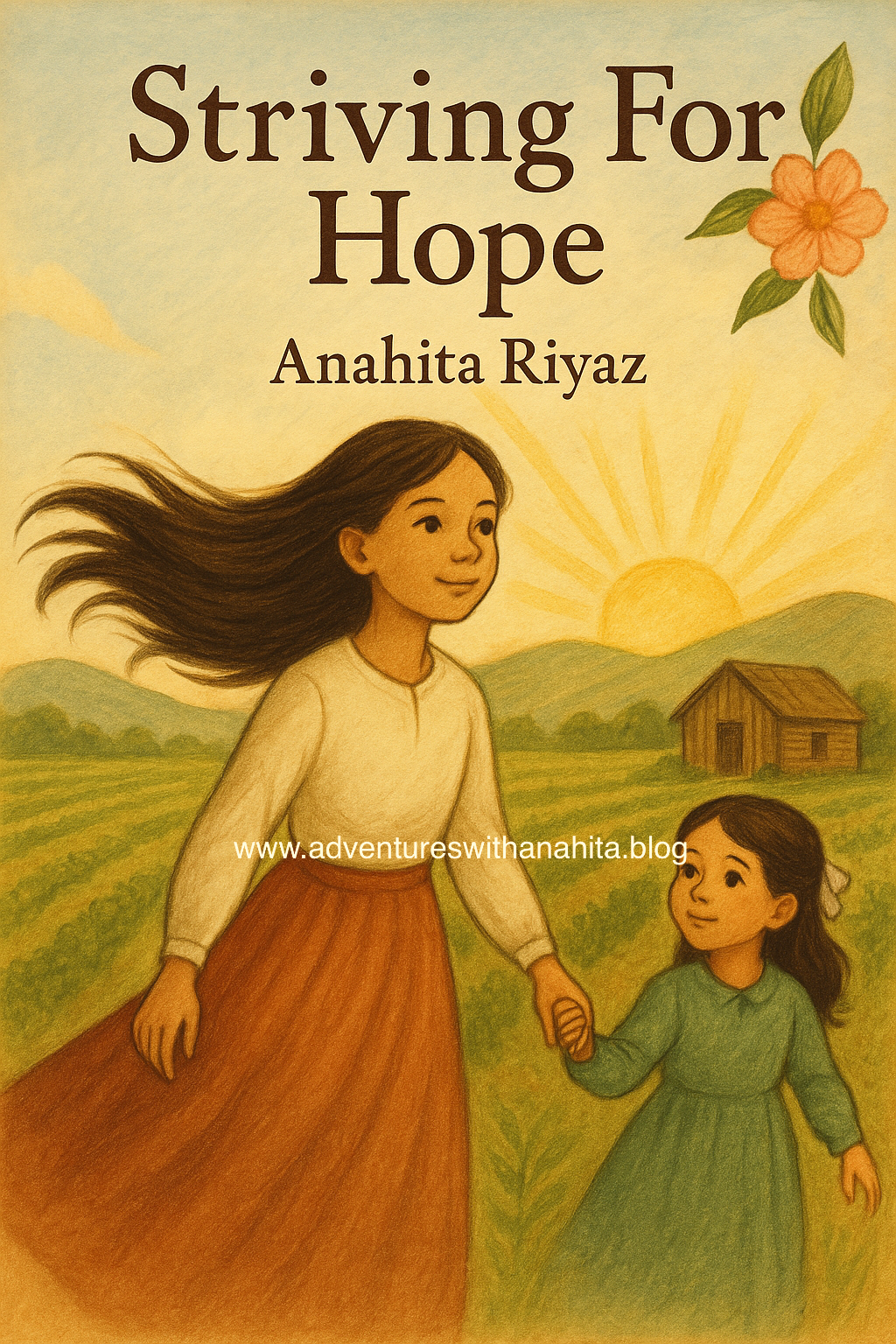 Emalee and Elizabeth watching King Leoric and Queen Saphira arrive in their royal carriage at Harvest National Farm. Author Anahita Riyaz Ahmed. Adventure with Anahita