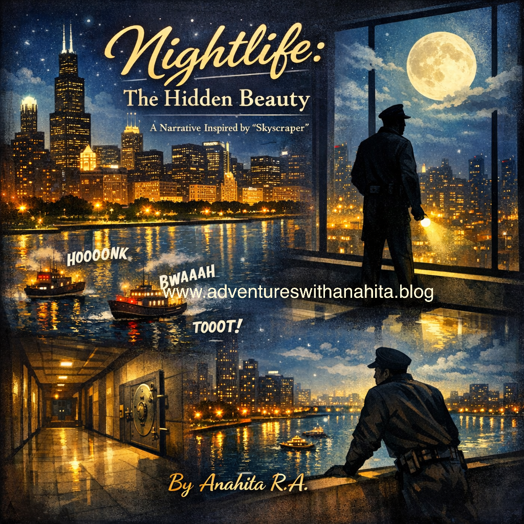 Nightlife the hidden beauty, adventures with Anahita, Young Author, Questa School, Mountain House